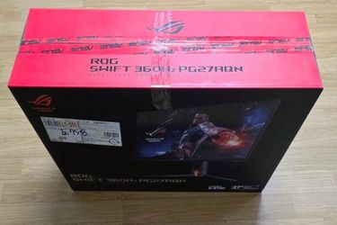 BRAND NEW. UNOPENED ASUS esport’s Gaming 27 1440P 360Hz G SYNC HDR IPS ASUS ROG PG27AQN