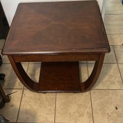 Wood Side Table 