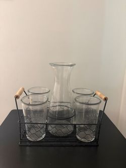 Select Farm  24-fl oz Glass Carafe & Drinkware - Set of 5