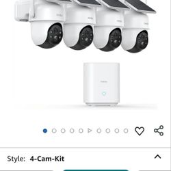 AOSU Solar-Powered, Home Security Cameras System