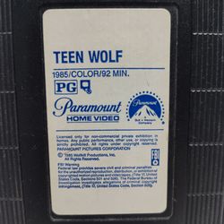 Teen Wolf 1985 VHS First Release - Michael J Fox - Movie