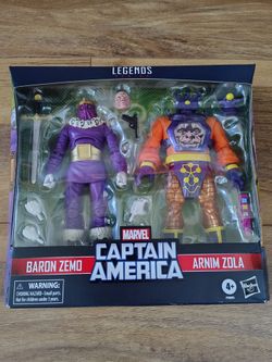 Marvel Legends Captain America Baron Zemo Arnim Zola 2 pack Set Action figures