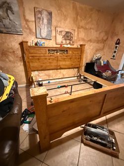 California King wooden bed frame