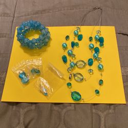 Blue Necklace Set