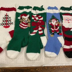 Hand Knit Personalized Christmas Stockings