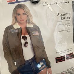 TOP WGUN COSTUME BOMBER JACKET • SIZE L 