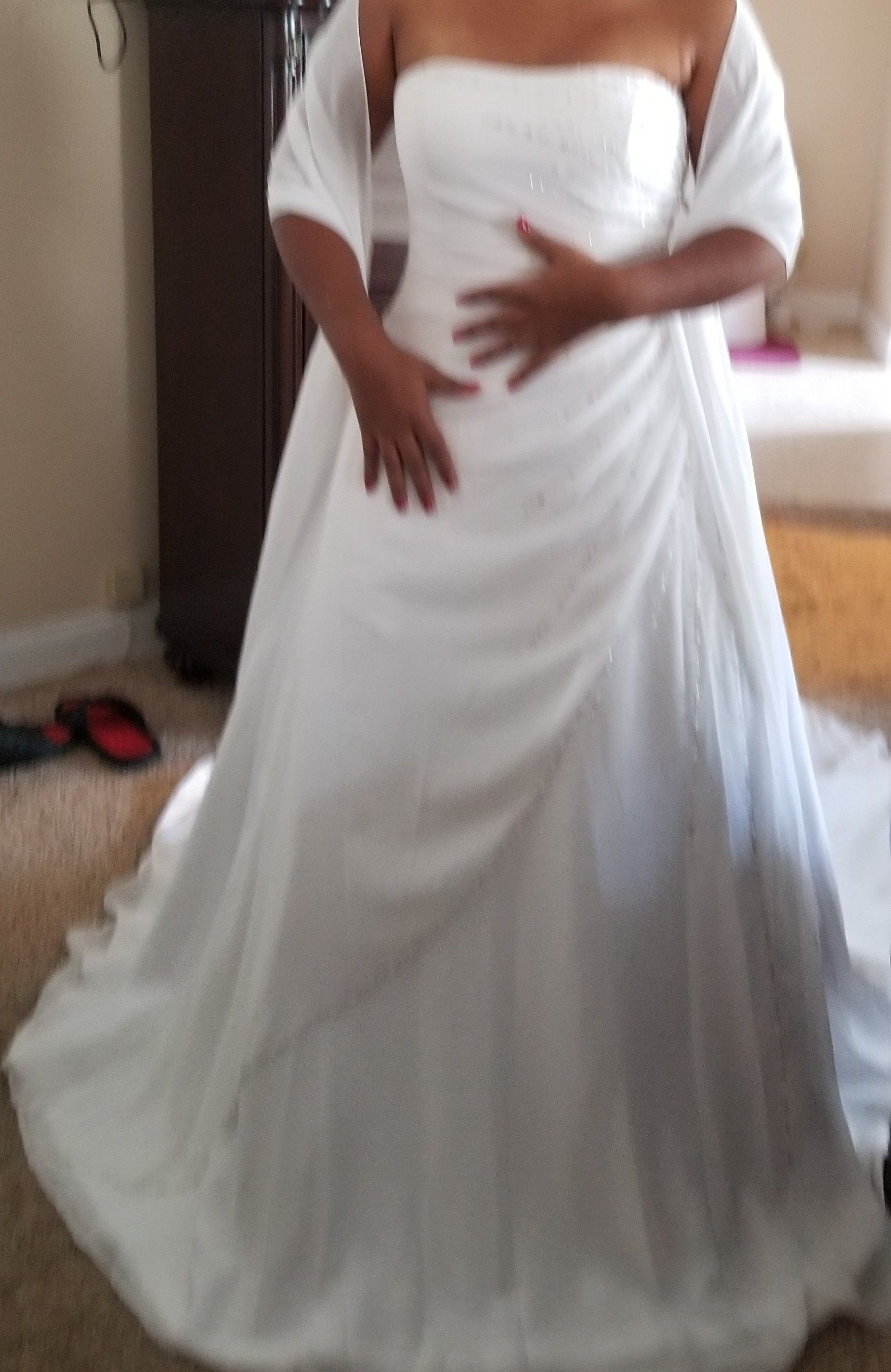 Wedding dress never be used size 12