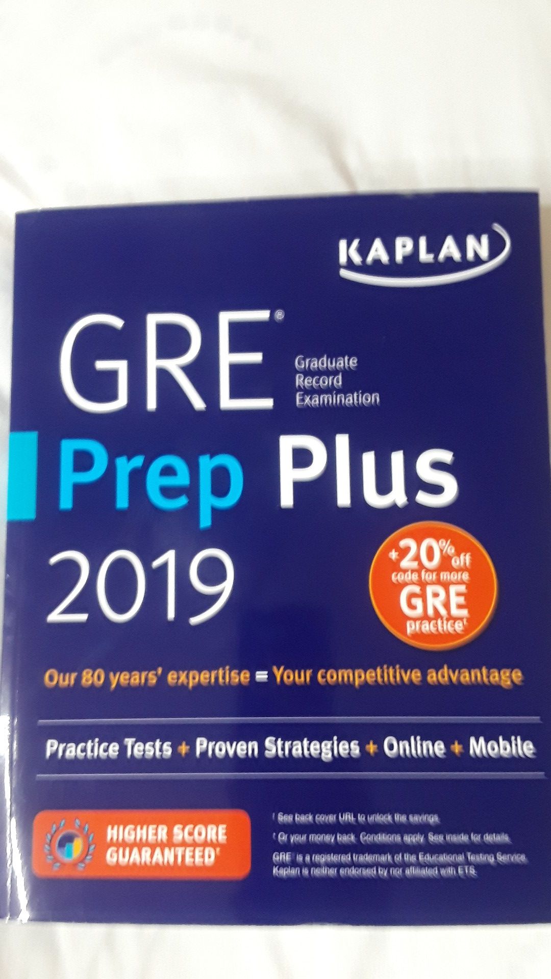 KAPLAN GRE Prep Plus 2019