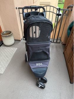 3-Wheel Pet Stroller with Parent Tray