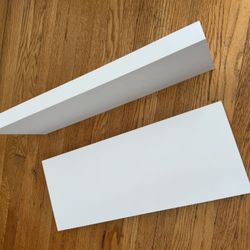 White Floating Shelves