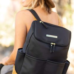 Petunia Pickle Bottom leather backpack