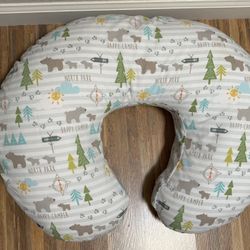 Boppy nursing pillow - Happy Camper Design (like new - with tags)