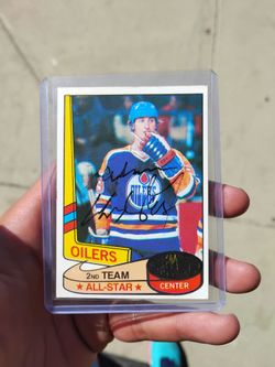 Wayne gretzky auto 2nd team all star card