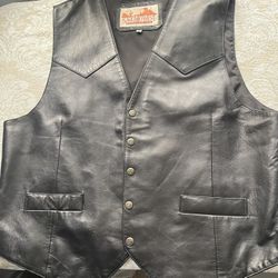 Mens Genuine Leather Vest