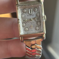 Vintage 1940 Clinton Automatic 17 Jewels