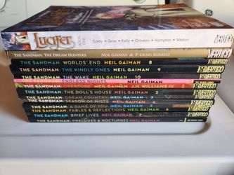 Sandman (complete) and Lucifer Graphic Novels