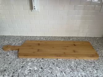 Long Bamboo Cutting/ Charcuterie Board with Handle