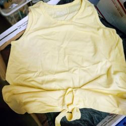 Place Sleeveless Big Girls Yellow Top