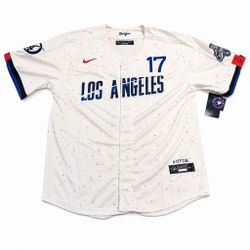 NWT! Shohei Ohtani Los Angeles Dodgers Limited City Connect World Series Jersey Sz Large