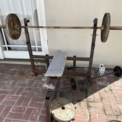 Benchpress and weights $350 or best offer 