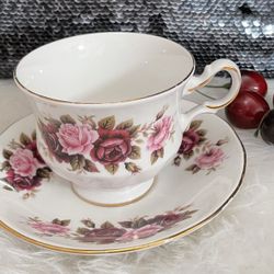 Queen Anne Cup & Saucer Bone China 