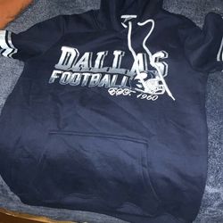 Dallas Cowboys Football  Nfl Hoodie Pullover Color Blue Men’s Size Small New With Tags  Brand Simapac