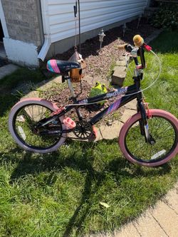 Kids Kent Sparkles Bicycle 18" Wheels Child Ages Black and Pink bike