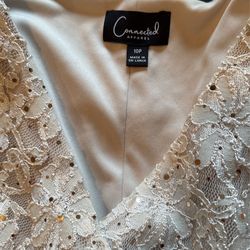 10p MOB,  from Macys. Stretchy, sparkly, Long Dress 