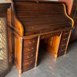 Antique - 20th century Roll Top Desk 