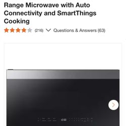 Samsung Over The Range Microwave Brand New