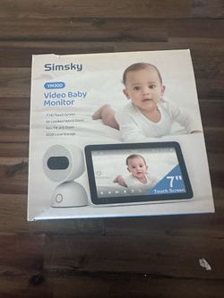 Simsky Baby Monitor with Camera and Audio, 4MP Camera,7"