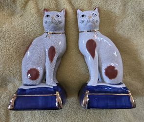 Fitz & Floyd Cat Bookends