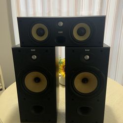 B&W Speakers Set of 3