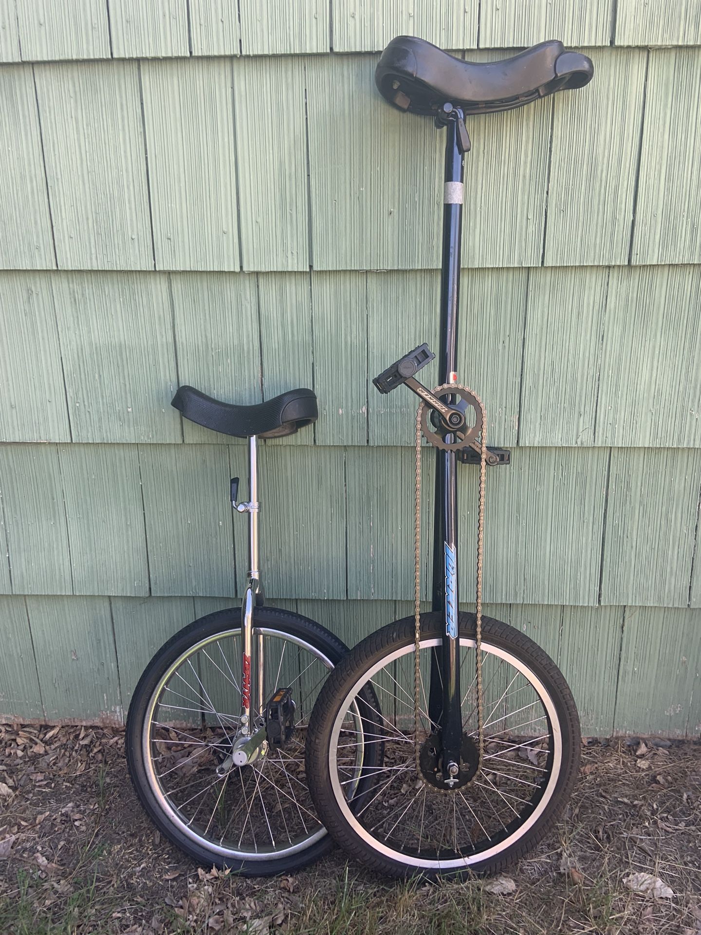 Torker Giraffe and Zephyr Unicycles