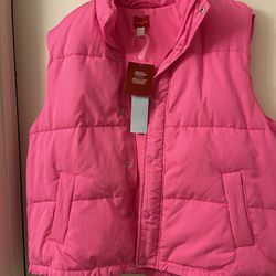NWT Womens Puffer Vest Sleeveless Puffy Vests for Women Collar Jacket Zipper Coat with Pockets