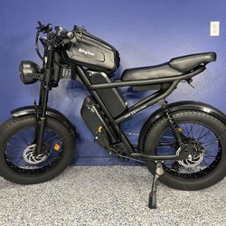 Riding Times Z8 Pro 28mph-50mph , 80-140 Mile Range With PAS , Dual Batteries, Extra Long Seat, Storage Bag , Full Suspension & 20 Inch Fat Tires.