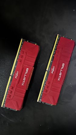Crucial Ballistix 16GB Kit (2x8GB) DDR4-3200 CL16 Desktop RAM Gaming Red