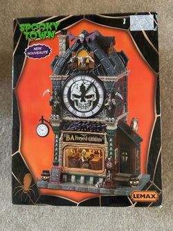 New! Halloween Lemax Spooky Town, B.A. Freyed Clocksmith   #25851