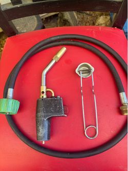 Bernzomatic TS4000 Torch Head + 5ft Propane Tank Hose & Striker