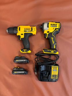 Dewalt 12v drill | 20v Impact Driver | 2 x 12v Batteries | Charger