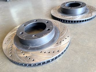 Front pair rotors drill and slot Toyota 4Runner Lexus GX470