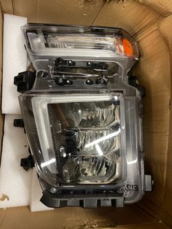 LH LED Headlight 2020-2023 Chevy Silverado 2500 HD 3500HD Black headlamp Driver Side 