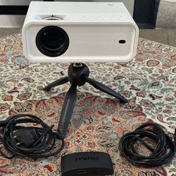 Mini HD Projector with Tripod + Roku Express 4K – $60