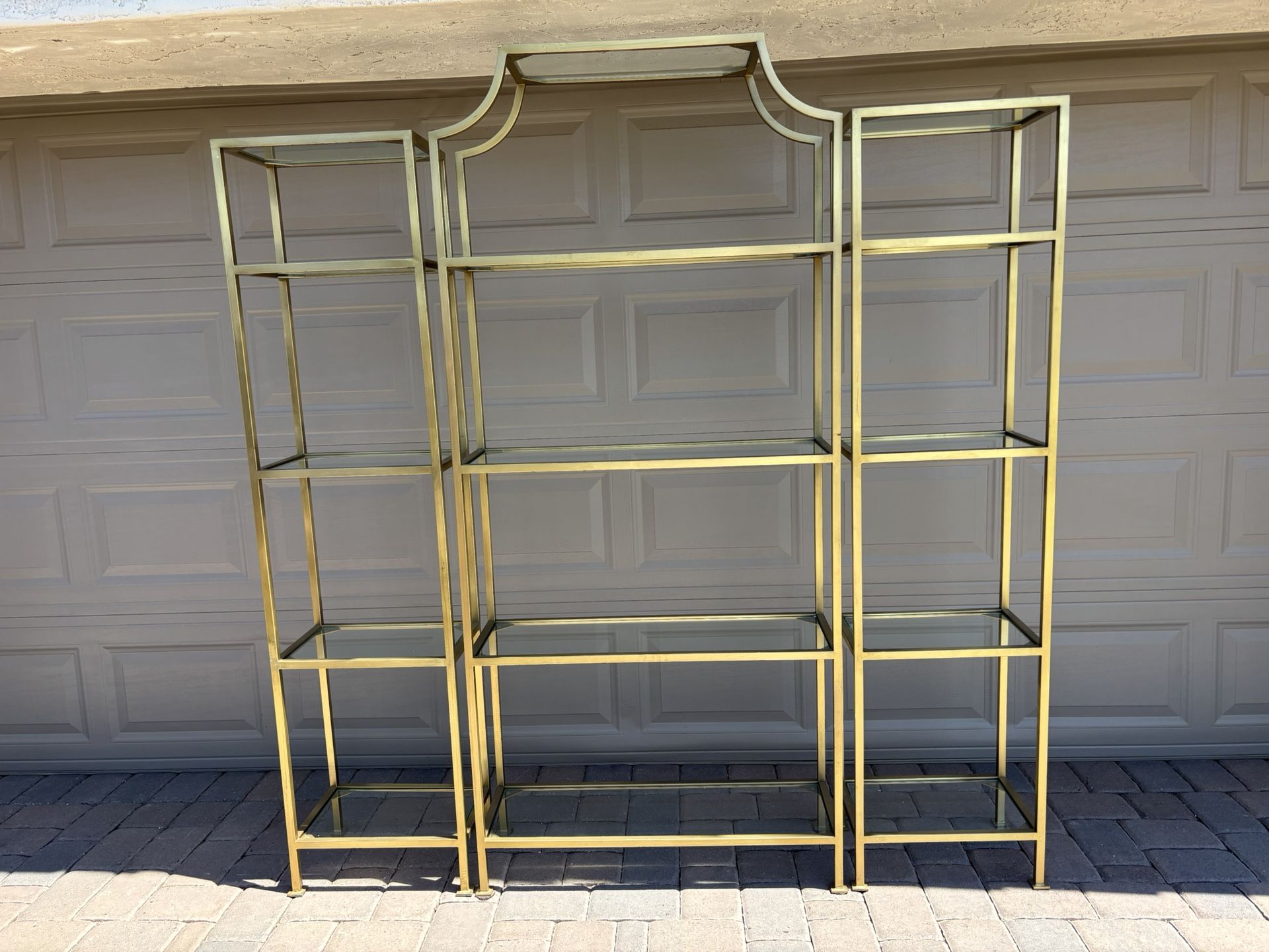 Gorgeous Gold Etagere Shelf Unit