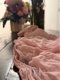 Cheesecloth table runner