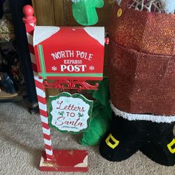 Christmas North Pole Express Mail Box Indoor And Outdoor Decor Christmas Decor 
