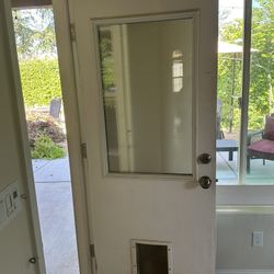 Back Door With Window And Doggy Door
