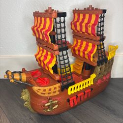 Imaginext Adventure Pirate Ship 2006 Mattel Fisher Price Retired Boat Only