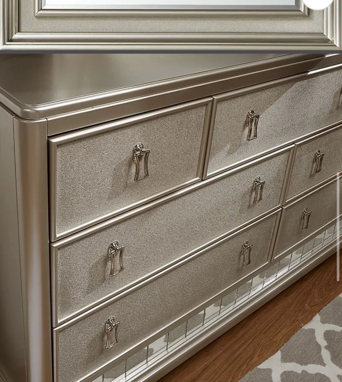 sofia vergara silver dresser RTG Chest Of Drawer at The Missing Piece