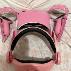 Pink Cover For Oculus Quest 2 Headset 